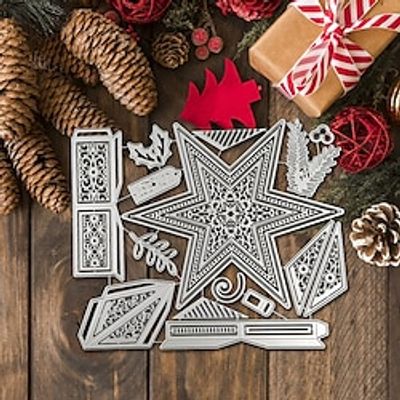 Create Christmas Star with Metal Cutting Dies - Perfect for Card Making, Scrapbooking, Stamping  More! miniinthebox