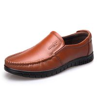 Men Genuine Leather Slip-ons Shoes