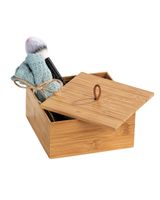 Wenko Bathroom Box With Lid M Mod. Terra Bamboo