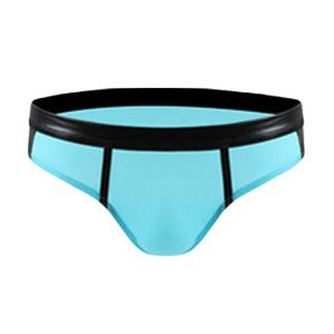 Breathable Low Waist Leather Briefs