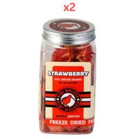 Kiwi Walker Freeze Dried Grain Free Snack Strawberry Dog & Cat Treats 25G (Pack of 2)