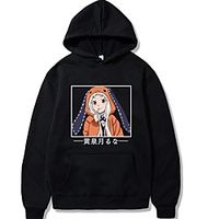 Inspired by Kakegurui  Compulsive Gambler Cosplay Yomoduki Runa Anime Cartoon Polyster Print Harajuku Graphic Kawaii Hoodie For Women's  Men's Lightinthebox - thumbnail