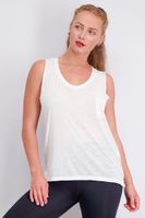 Womens Sleeveless V-neck Top  White - thumbnail