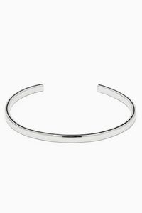 Orson Loop Leather Bracelet in Sterling Silver