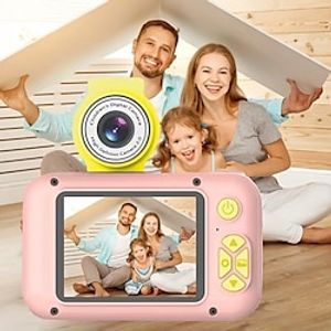 180Flip Len Children's Digital Camera Kids Toy Can Take Pictures Small Student Portable Toy Camera Girl Birthday Christmas Gift Lightinthebox