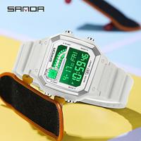 SANDA Men Digital Watch Fashion Casual Business Wristwatch Luminous Stopwatch Countdown Calendar TPU Watch Lightinthebox