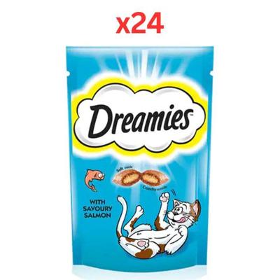 Dreamies Salmon Cat Treats 60G (Pack of 24)