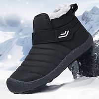 Men's Boots Snow Boots Retro Winter Boots Walking Casual Daily Cloth Comfortable Booties  Ankle Boots Loafer Black Blue Gray Spring Fall Lightinthebox - thumbnail