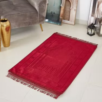 Raschel Prayer Mat Red 120x80cm