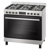 BOSCH Series 8 Gas range cooker Stainless steel - thumbnail