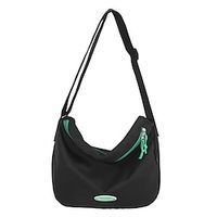 Women's Crossbody Bag Baguette Bag Nylon Daily Zipper Large Capacity Foldable Lightweight Geometric Black White Red miniinthebox