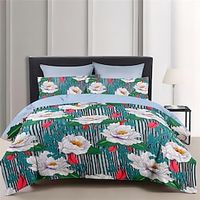 100% Cotton Duvet Cover Set Floral Pattern Comforter Set 23PCS Luxury Bedding Set Home Decor Bedding Gift King Queen Full Size Lightinthebox - thumbnail