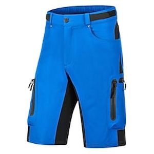 Men's Bike Shorts Cycling Padded Shorts Bike MTB Shorts Relaxed Fit Sports Patchwork Cycling Front Zipper Black Green Polyester Clothing Apparel Bike Wear  Micro-elastic Lightinthebox
