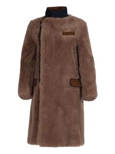 Brown Faux Shearling Coat