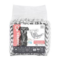M-Pets Female Dog Diapers Medium 10 Pack