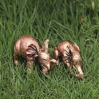 Resin Elephant Sculpture, Set of 2 Mother And Baby Elephant Figurines, For Home Office Decoration Gifts, Collections Figurines Gifts For Mother's Day Lightinthebox - thumbnail