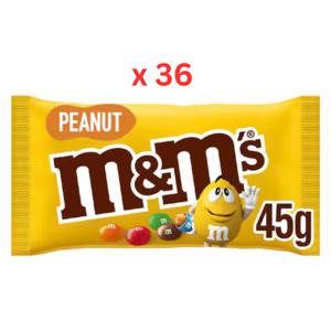 M&M's Peanut Chocolate Candy 45g Box Of 36