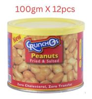 Crunchos Fried and Salted Peanuts 100g - Carton of 12 Packs