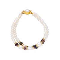 Sri Jagdamba Pearls Classic Pearl Bracelet - JPAPR-19-59 - thumbnail