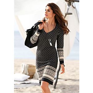 Women's Sheath Dress Short Mini Dress Black Long Sleeve Geometric Patchwork Fall V Neck Work Slim 2021 S M L XL XXL miniinthebox