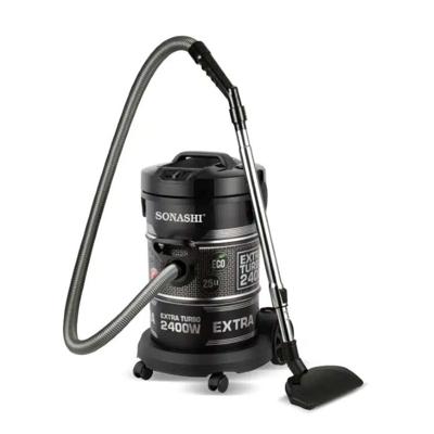 Sonashi 2400W 25L Drum Vacuum Cleaner Silver-Black - SVC-9029D