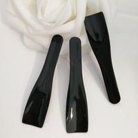 50Pcs Disposable Plastic Facial Cream Mask Mixing Spatulas Black Spoon Beauty Tool