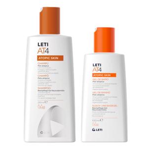 Leti AT4 Atopic Skin Shampoo + Free Shower Gel