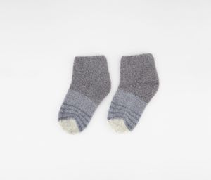 Womens 1 Pair Cozy And Warm Mini Crew Socks  Smoke