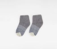 Womens 1 Pair Cozy And Warm Mini Crew Socks  Smoke - thumbnail