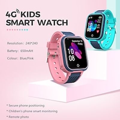 696 LT21 Smart Watch 1.4 inch Kids Smartwatch Phone Bluetooth Pedometer Compatible with Android iOS Kid's GPS Hands-Free Calls with Camera IP 67 41mm Watch Case Lightinthebox