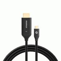 Momax Elite Link 4K USB-C to HDMI 2.0 Cable 2m - Black - thumbnail