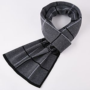 Men's Rectangle Scarf Daily As Per Picture Scarf Solid Colored Lightinthebox