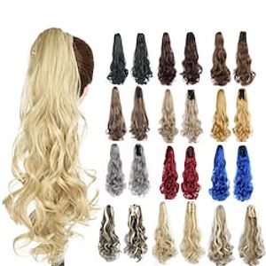 Clip In / On Ponytails Soft / Women / Synthetic Synthetic Hair Hair Piece Hair Extension Body Wave 22 inch Evening Party / Daily Wear / Vacation miniinthebox
