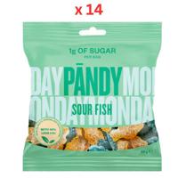 Pandy-Candy Sour Fish 50G, 1 Box X 14 Pcs