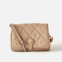 Sasha Quilted Crossbody Bag with Detachable Strap and Button Closure