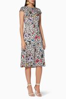 Stelaar Wilderness-Print Midi Dress - thumbnail