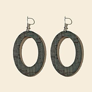 Women's Hoop Earrings Classic Imagine Stylish Simple Fashion Classic Modern Earrings Jewelry Dark Green For Party Gift Daily Club Festival 1 Pair Lightinthebox