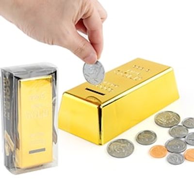 Simulated Creative Gold Bricks Gold Bars Children's Savings Cans Pvc Gift Boxes Plastic Decorative Ornaments Gifts Lightinthebox
