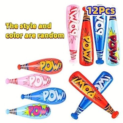 12PCSPow Inflatable Baseball Bats - Oversized 50.8 cm Inflatable Toy Bat Carnival Prizes Goodie Bag Favors Or Superhero Birthday Party Prizes For By Bedwina Lightinthebox