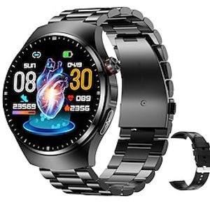 iMosi TK25 Smart Watch 1.36 inch Smartwatch Fitness Running Watch Bluetooth ECGPPG Temperature Monitoring Pedometer Compatible with Android iOS Women Men Long Standby Hands-Free Calls Waterproof IP miniinthebox