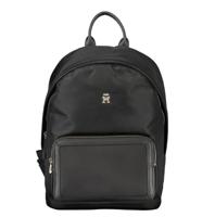 Tommy Hilfiger Black Polyester Backpack (TO-26086)