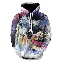 Men's Hoodie Pullover Hoodie Sweatshirt Purple Hooded Graphic Animal Print Work Daily Weekend 3D Print Designer Casual Big and Tall Spring   Fall Clothing Apparel Hoodies Sweatshirts  Long Sleeve Lightinthebox - thumbnail