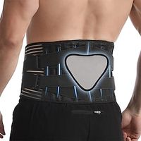 1pc New Pressurized Waist Belt Lumbar Fixed Belt Reinforced And Upgraded Steel Waist Belt Breathable Waist Belt All The Year Round Lightinthebox - thumbnail