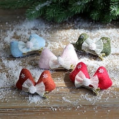 Christmas Hairpin Children'S Gift Deer Horn Head Buckle Cartoon Small Hairpin Christmas Decoration miniinthebox