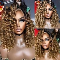 Remy Human Hair 13x4 Lace Front Wig Free Part Brazilian Hair Loose Wave Multi-color Wig 130% 150% Density with Baby Hair Ombre Hair Pre-Plucked For Women Short Human Hair Lace Wig Lightinthebox