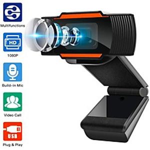 Webcam 1080P Full HD Web Camera Built-in Microphone Rotatable USB Plug Web Cam For PC Computer Mac Laptop Desktop miniinthebox