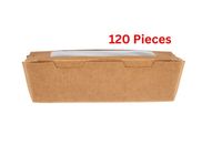 Hotpack Kraft Lunch Box With Window -120 Pieces