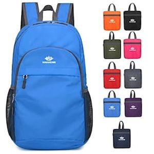 Hiking Backpack Lightweight Packable Backpack Daypack Rain Waterproof Breathable Foldable Lightweight Sweat-Wicking Outdoor Hunting Fishing Hiking Climbing Light Blue Balck Red miniinthebox