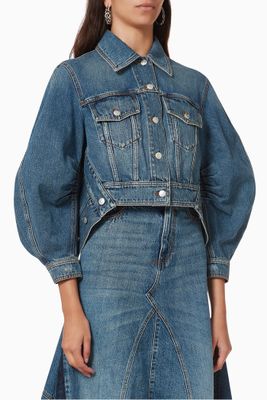 Cocoon Sleeve Jacket in Denim Cocoon Sleeve Jacket in Denim