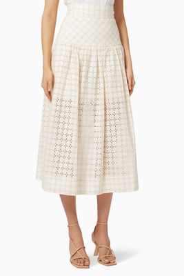 Penelope Linen Midi Skirt
